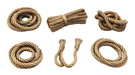 Diverse Natural Rope Collection: Varied Thicknesses for Professional Projects
