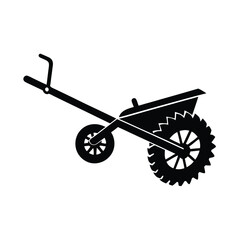 Isolated Plow Agricultural Equipment Clipart