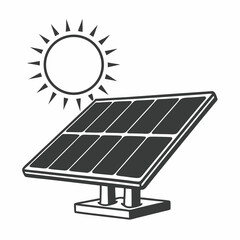 solar panels on a white background