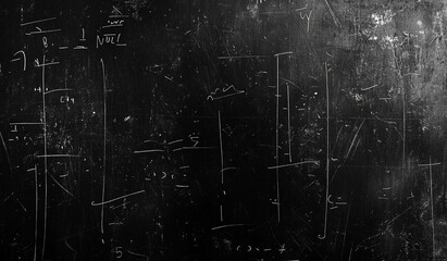 abstract Blackboard background with numbers