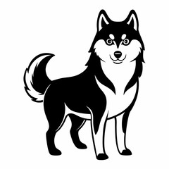 vector image of a dog