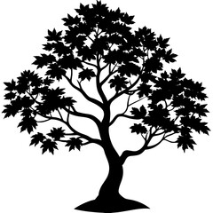 vector tree silhouette