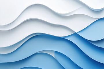 Obraz premium Horizontal blue to white flat gradient, no shadows, modern look