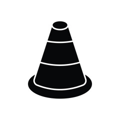 Traffic Cone Icon vector stock illustration
