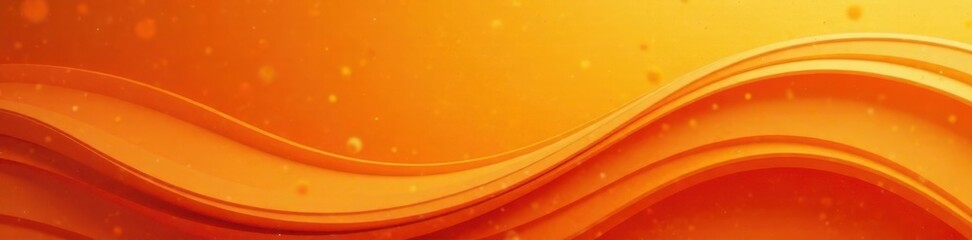 Naklejka premium Vibrant orange curved background with swirling patterns and abstract shapes, shape, geometric