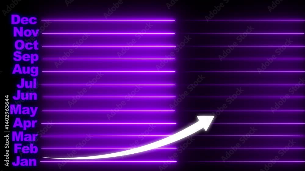 Aufkleber a bar graph representing monthly data . a focus on positive performance or progress. growth bar grap