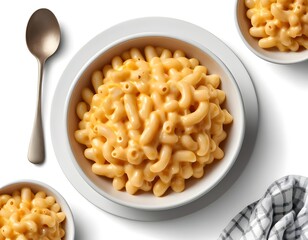 Creamy Macaroni and Cheese in Bowls