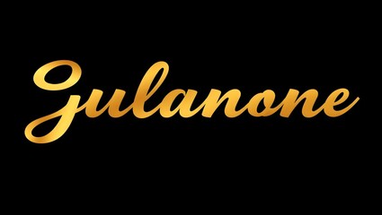 Minimalist gold text with a smooth gradient effect.
