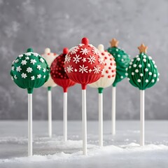 Festive Christmas Cake Pops