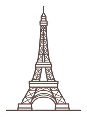 Obraz premium PNG Eiffel tower architecture building landmark.
