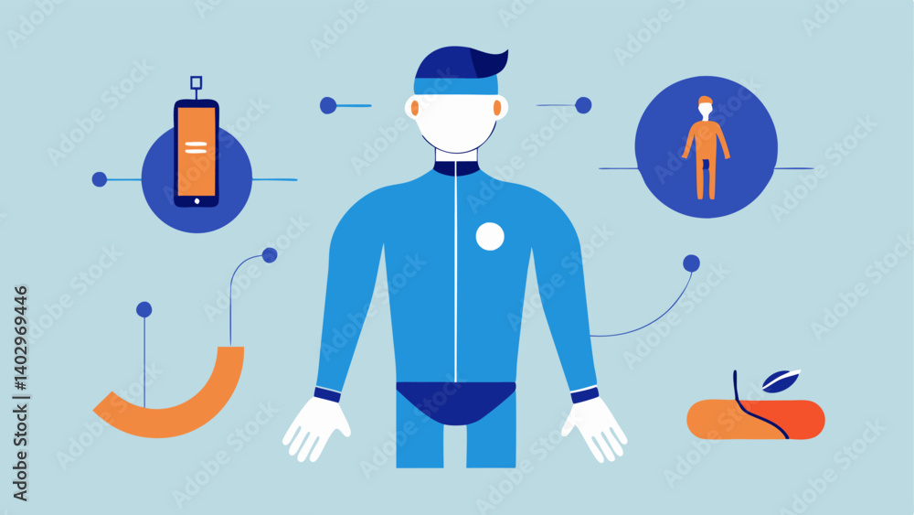 Poster these descriptions convey the key concepts of posture monitoring wearables in a visually engaging ma