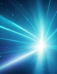 abstract blue background with stars - abstract blue background with light flashes - Generative AI