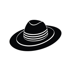 Isolated Straw Hat Illustration