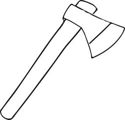  How to draw an axe tool step by step 