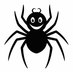 spider on white background