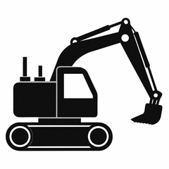 excavator vector illustration