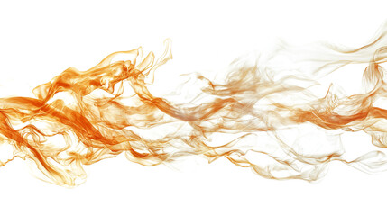 Abstract orange smoke effect background design for graphic design and visual content creation use 100 on transparent background