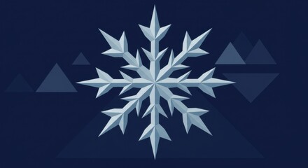 Stylized Snowflake Illustration