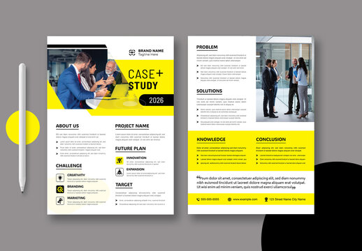 Business Case Study Template Layout