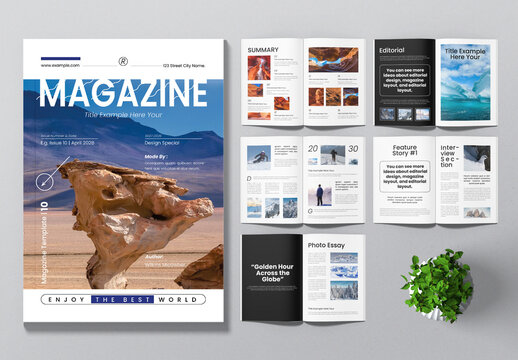 Magazine Template Layout