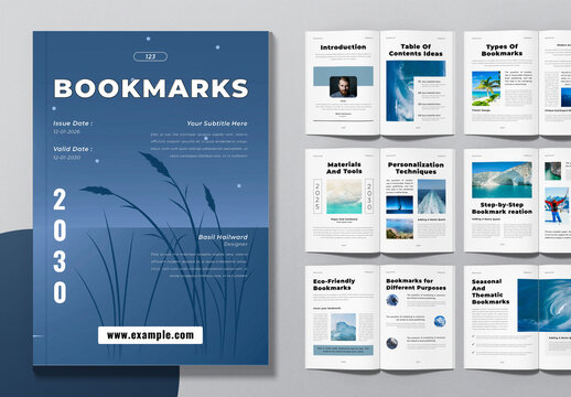 Minimal Book Title Magazine Layout