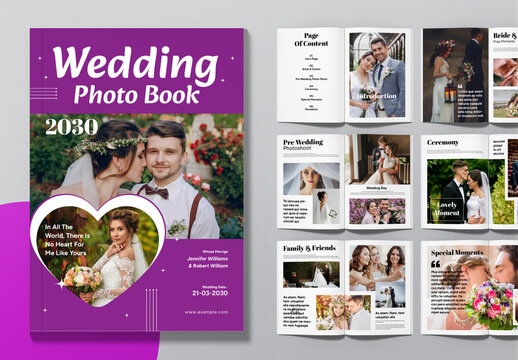 Wedding Photobook Magazine Layout
