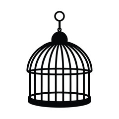 birdcage hanging vector silhouette 