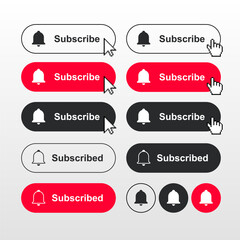 Youtube Subscribe Button Set for UI