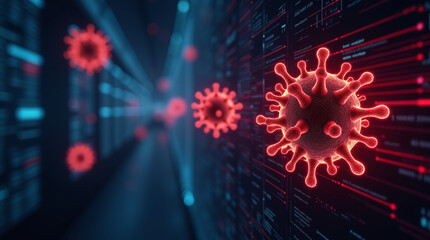 firewall blocking virus malware attacks in a digital data stream