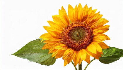 Obraz premium sunflower isolated on white