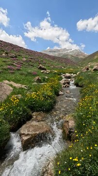 river in the mountains