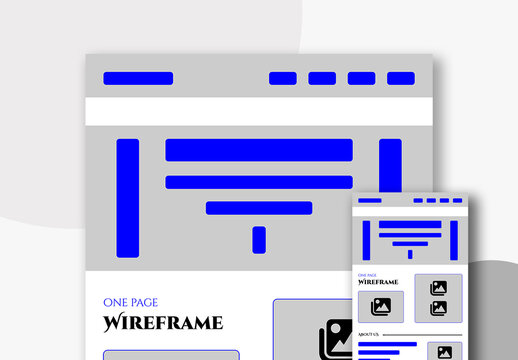 Wireframe Template Design Layout
