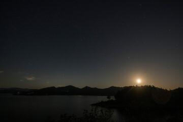 Naklejka premium night view of the city