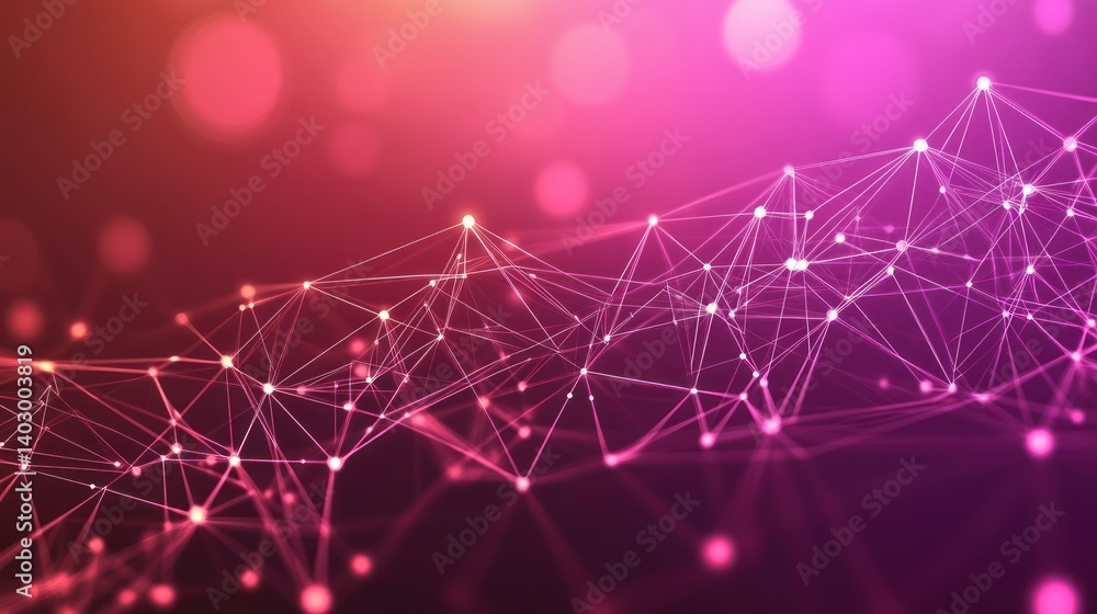 Fototapete abstract technological connection futuristic digital network background