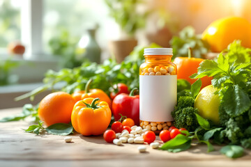 Nutritional Supplements and Fresh Produce for a Healthy Lifestyle
