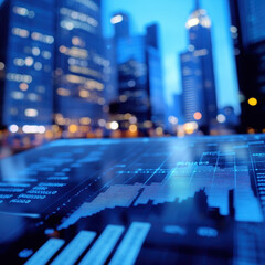 Evening city background