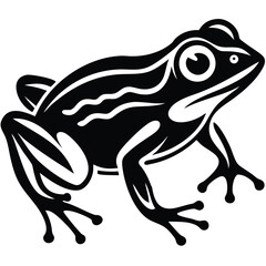 Frog isolated vector, Frog silhouette vector art