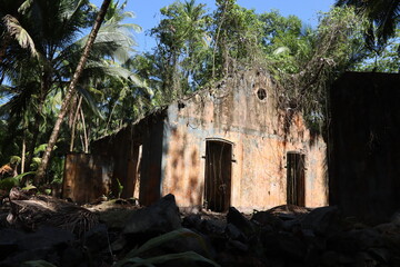 Insula Saint-Joseph, Frans-Guyana. 28-10-2022. Nature is reclaiming the land from this prison....
