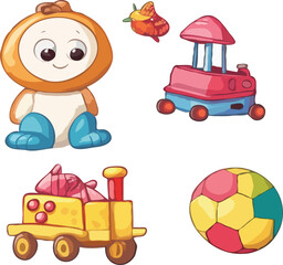 set of toys