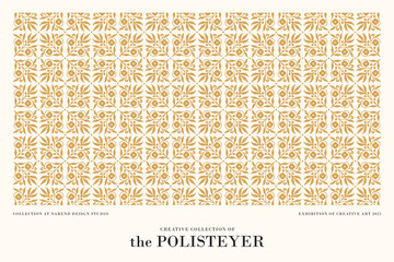 Luxury Floral Vector Pattern Decorative Gold Leaf Background