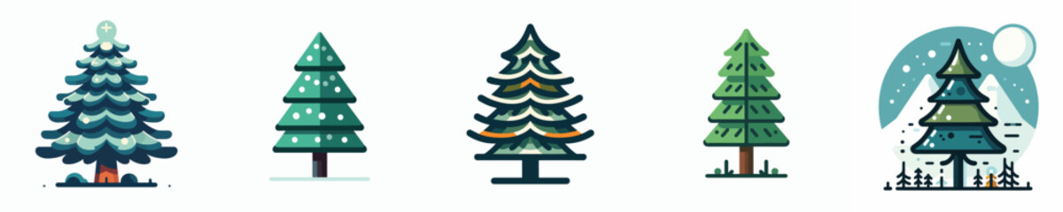 Vector of a pine tree.