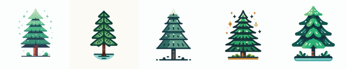 Vector of a pine tree.