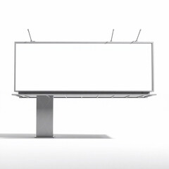 Obraz premium Blank Billboard on Minimalistic Background