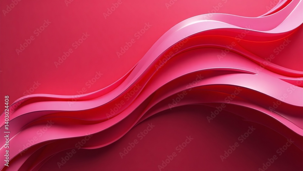 Poster abstract pink waves in a smooth and elegant design, perfect for adding a touch of style to any project. The waves create a sense of movement and flow.