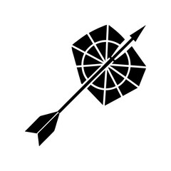 Dart Silhouette vector illustration