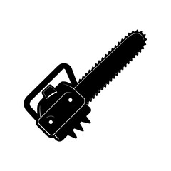 Chainsaw Silhouette vector illustration