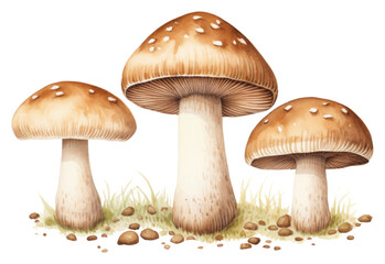 Obraz premium PNG Mushrooms fungus agaric plant.