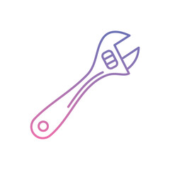 Wrench Icon vector stock illustration