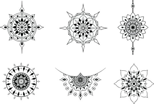 Mandala vectore design corner
