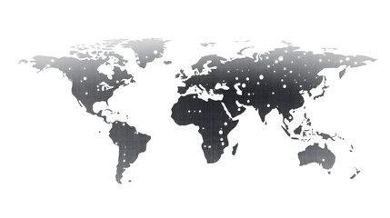 Fototapeta premium world map on white background